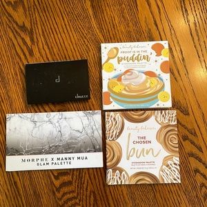 Eyeshadow Palette Bundle - Morphe, Manny Mua, Doucce, Beauty Bakerie